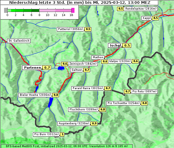 Niederschlag, 12. 3. 2025