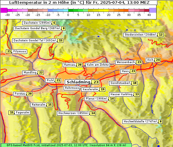 Temperatur, 4. 7. 2025