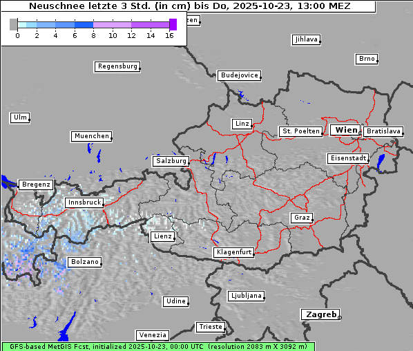 Neuschnee, 23. 10. 2025