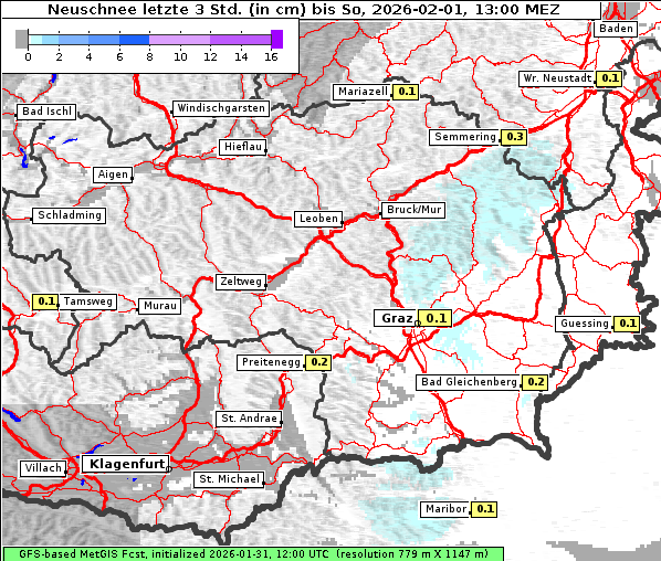 Neuschnee, 1. 2. 2026