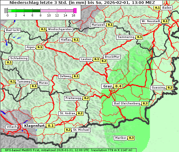 Niederschlag, 1. 2. 2026