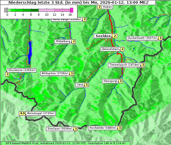 Niederschlag, 12. 1. 2026