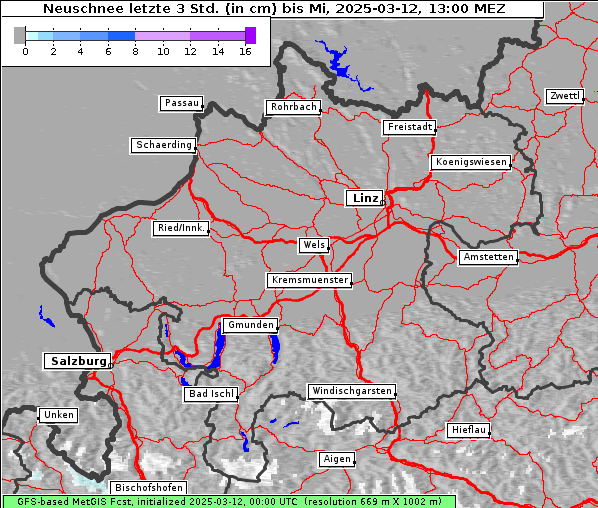 Neuschnee, 12. 3. 2025