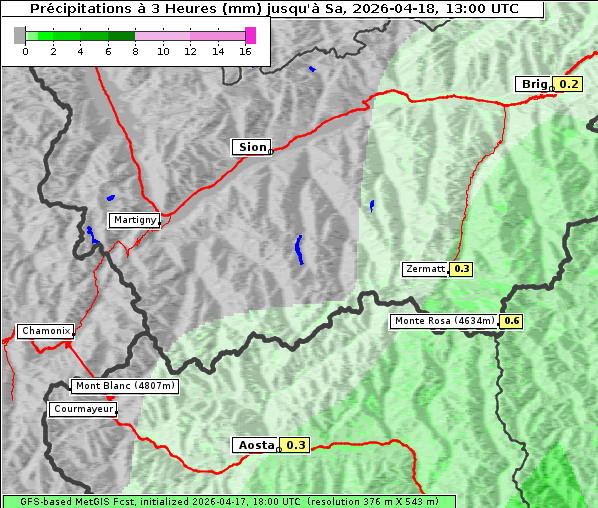 Niederschlag, 18. 4. 2026
