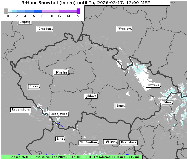 Neuschnee, 17. 3. 2026