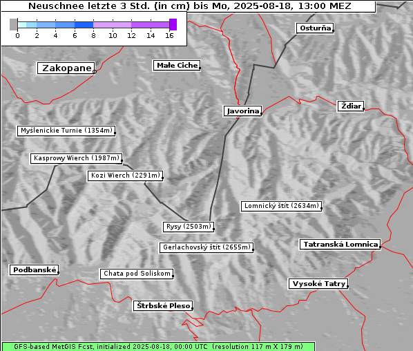 Neuschnee, 18. 8. 2025