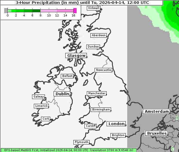 Niederschlag, 14. 4. 2026