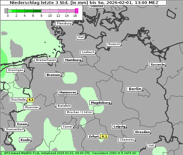 Niederschlag, 1. 2. 2026