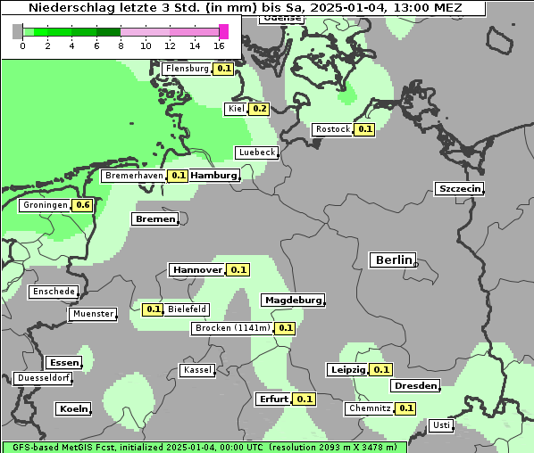 Niederschlag, 4. 1. 2025