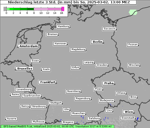 Niederschlag, 2. 3. 2025