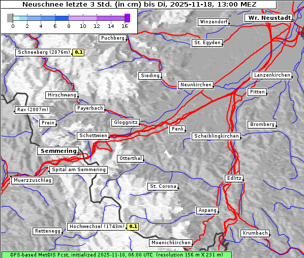 Neuschnee, 18. 11. 2025