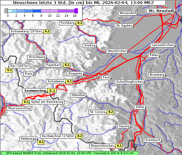 Neuschnee, 4. 2. 2026