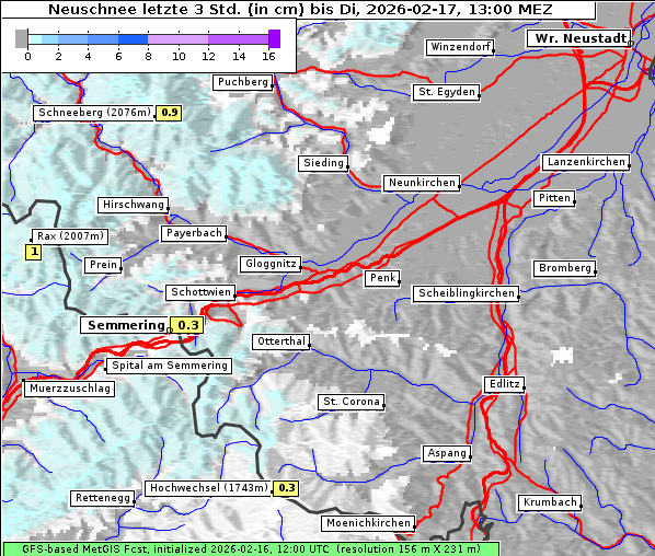 Neuschnee, 17. 2. 2026