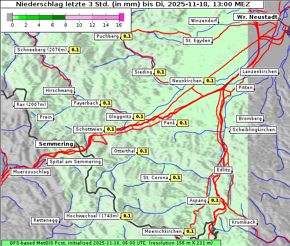 Niederschlag, 18. 11. 2025