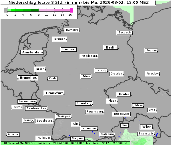 Niederschlag, 2. 3. 2026