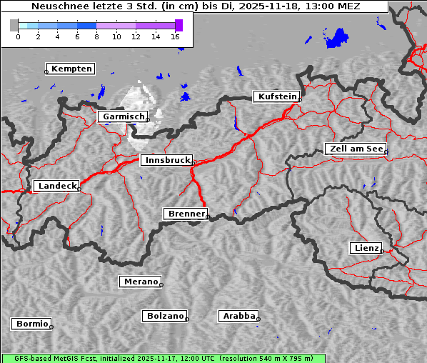 Neuschnee, 18. 11. 2025
