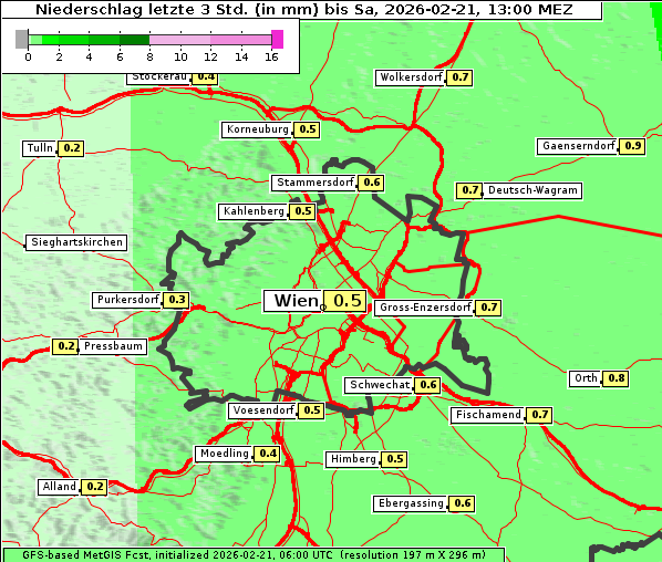 Niederschlag, 21. 2. 2026