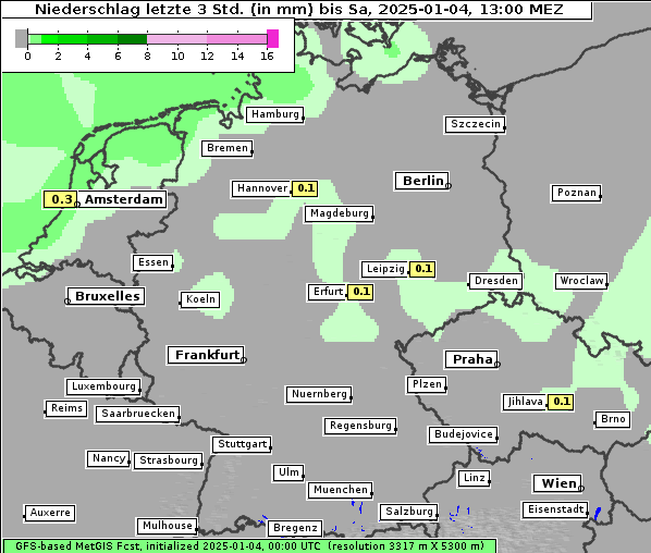 Niederschlag, 4. 1. 2025