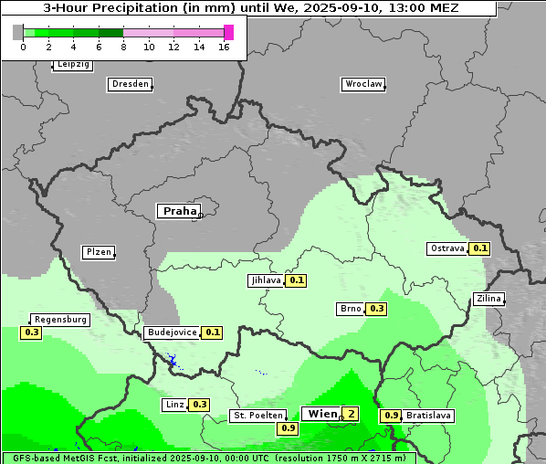 Niederschlag, 10. 9. 2025