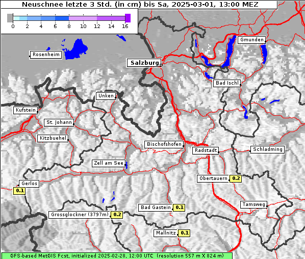 Neuschnee, 1. 3. 2025