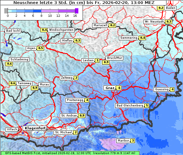 Neuschnee, 20. 2. 2026