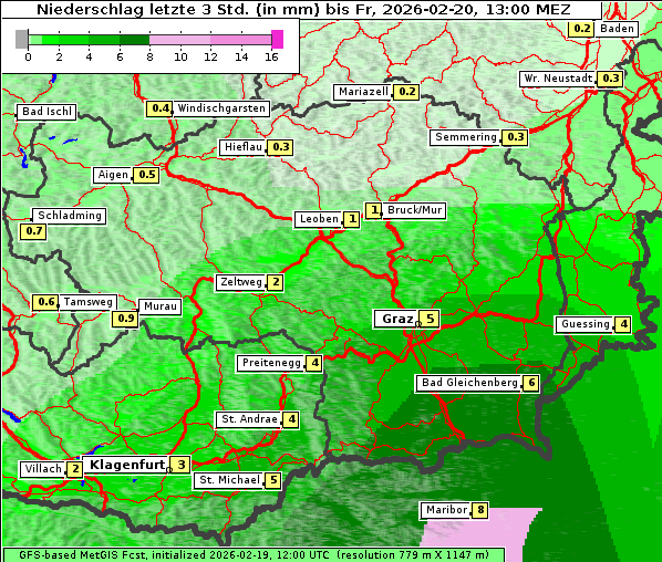 Niederschlag, 20. 2. 2026