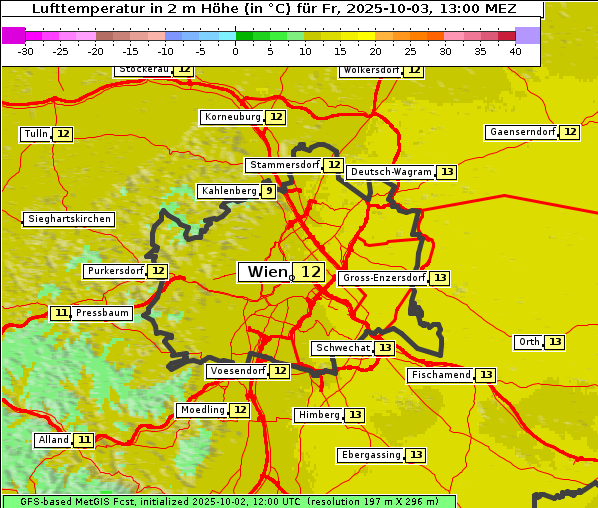 Temperatur, 3. 10. 2025