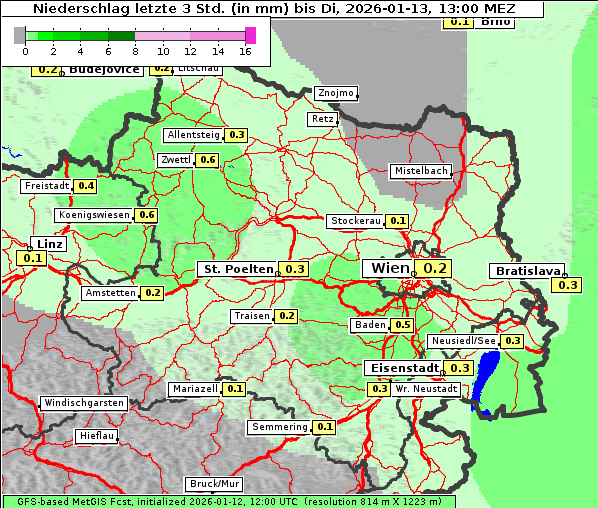 Niederschlag, 13. 1. 2026