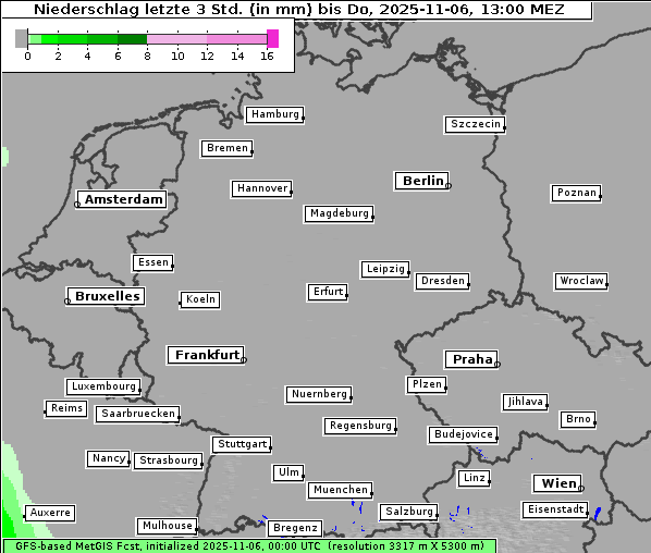 Niederschlag, 6. 11. 2025
