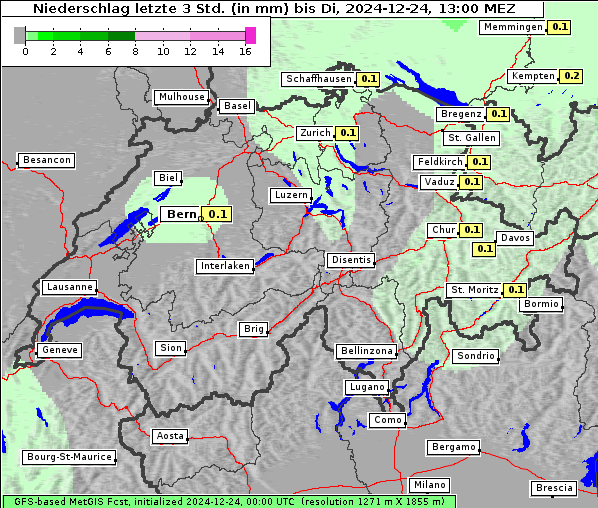 Niederschlag, 24. 12. 2024