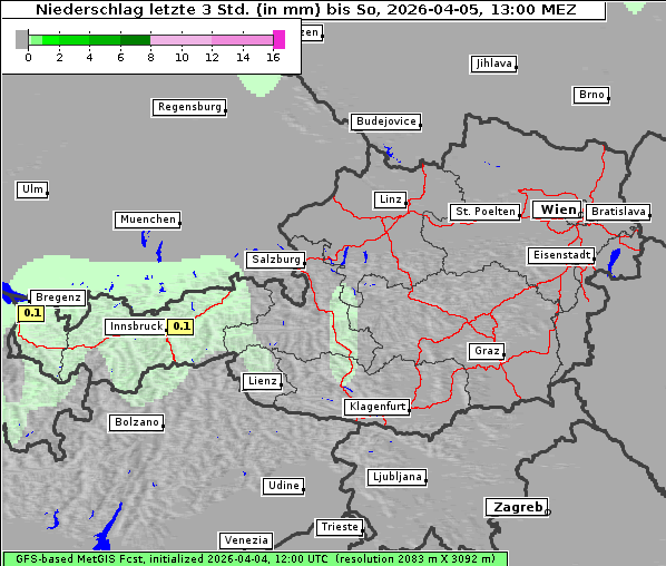 Niederschlag, 5. 4. 2026
