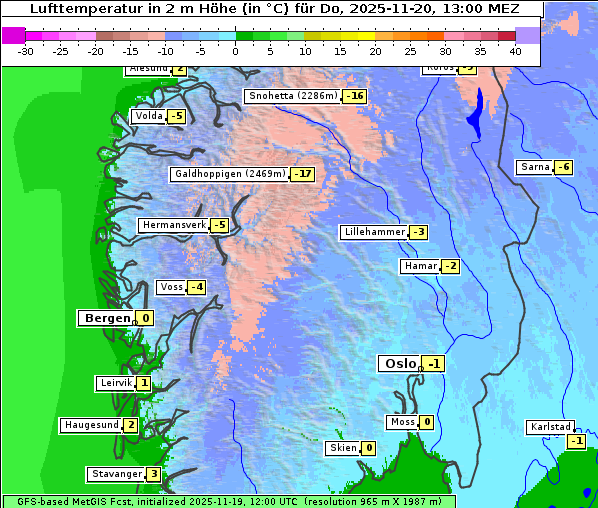 Temperatur, 20. 11. 2025