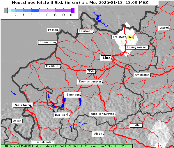 Neuschnee, 13. 1. 2025