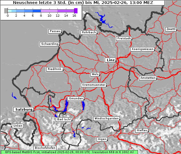 Neuschnee, 26. 2. 2025