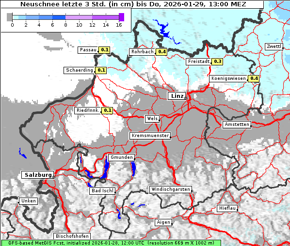 Neuschnee, 29. 1. 2026