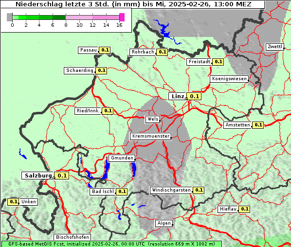 Niederschlag, 26. 2. 2025