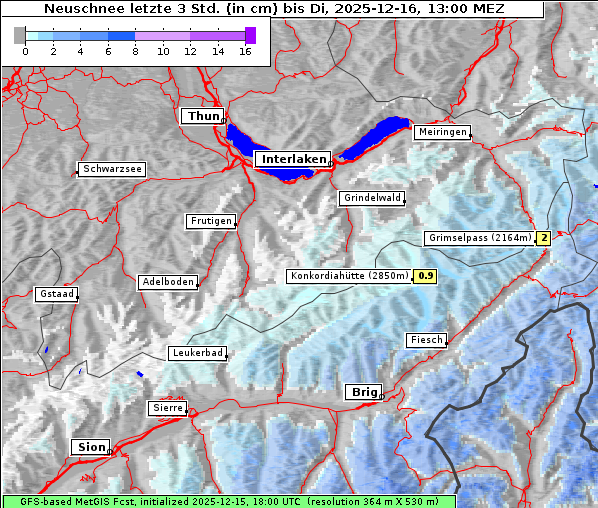 Neuschnee, 16. 12. 2025