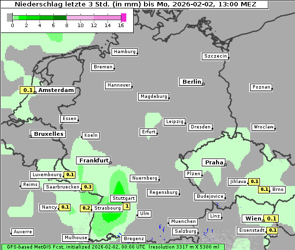 Niederschlag, 2. 2. 2026