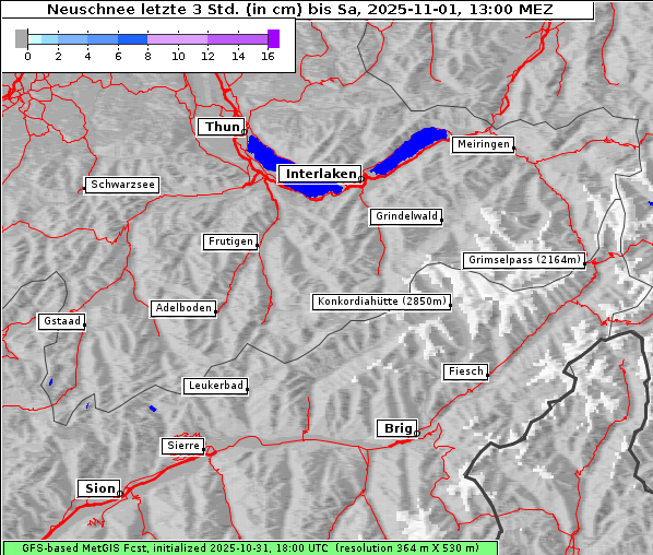 Neuschnee, 1. 11. 2025