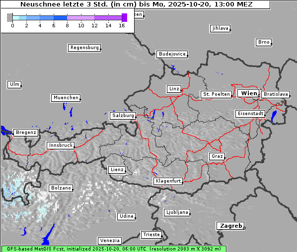 Neuschnee, 20. 10. 2025