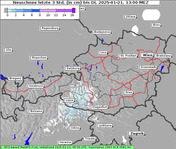 Neuschnee, 21. 1. 2025