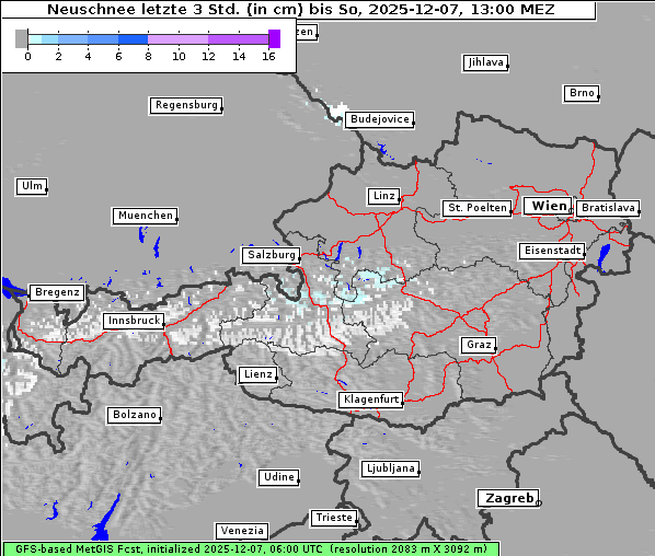 Neuschnee, 7. 12. 2025