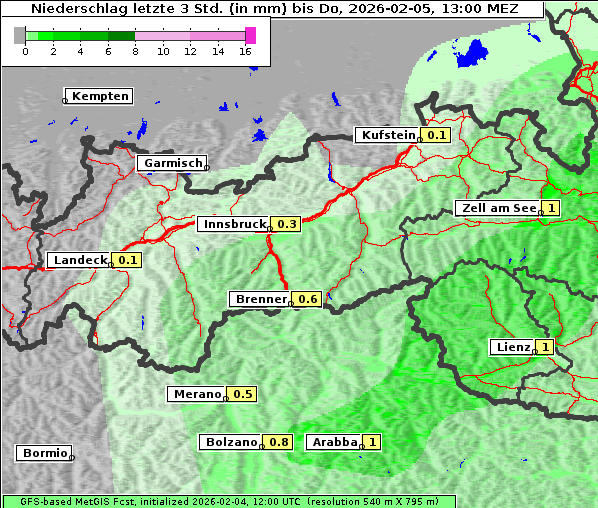 Niederschlag, 5. 2. 2026