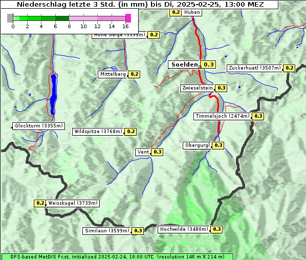 Niederschlag, 25. 2. 2025
