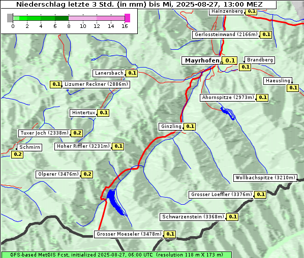 Niederschlag, 27. 8. 2025