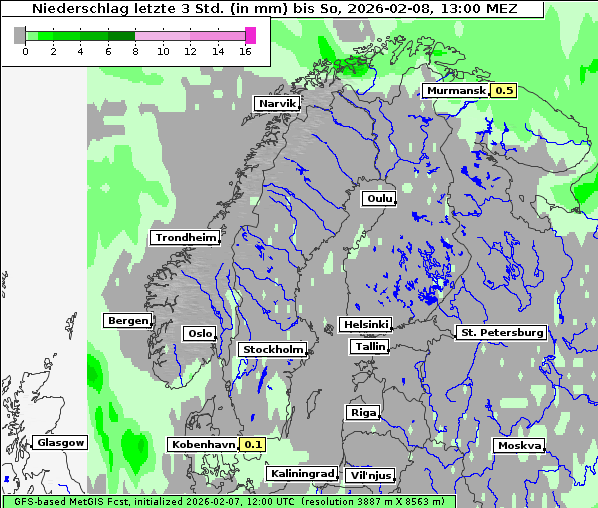 Niederschlag, 8. 2. 2026