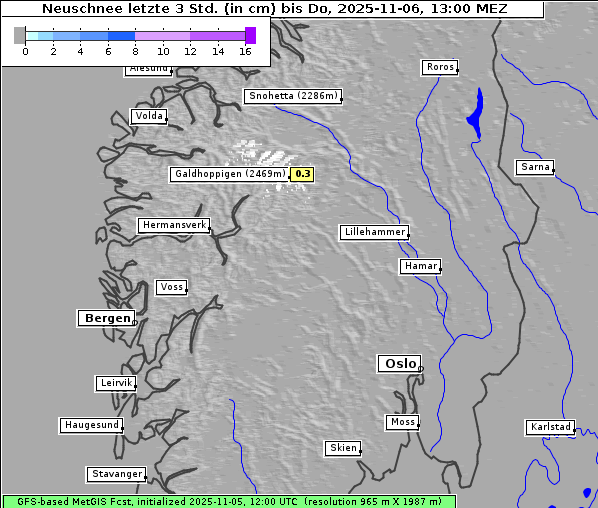 Neuschnee, 6. 11. 2025