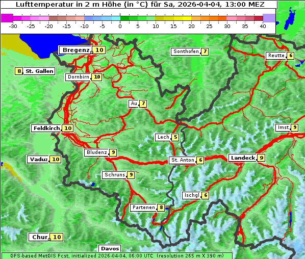 Temperatur, 4. 4. 2026
