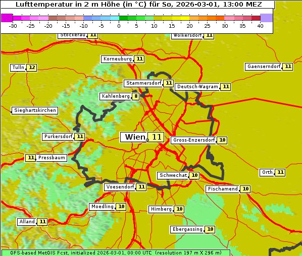 Temperatur, 1. 3. 2026