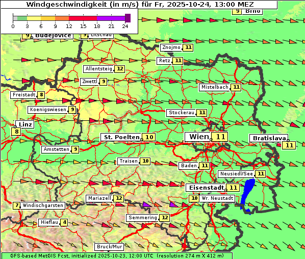 Wind, 24. 10. 2025